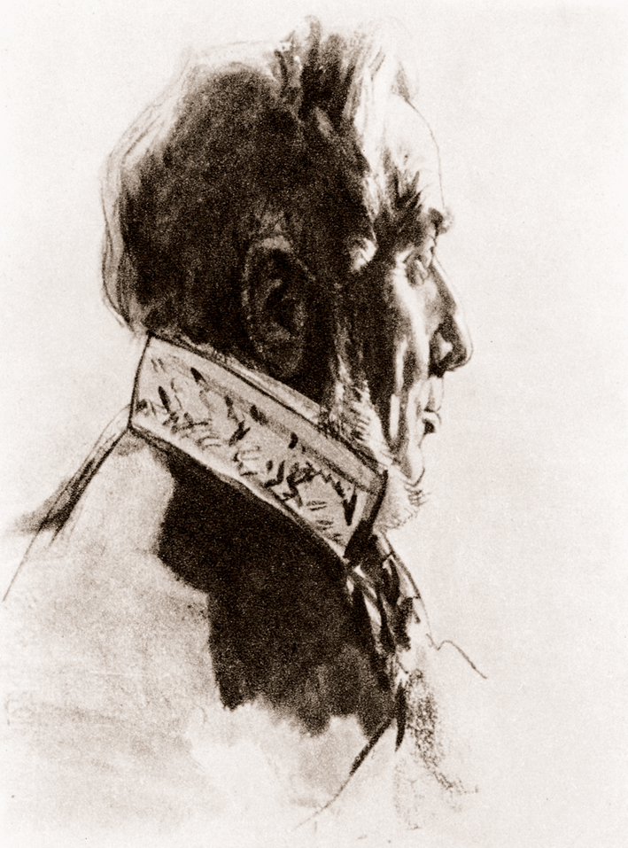  Adolpyh Von Menzel —— 枢密顾问官易莱雷的肖像